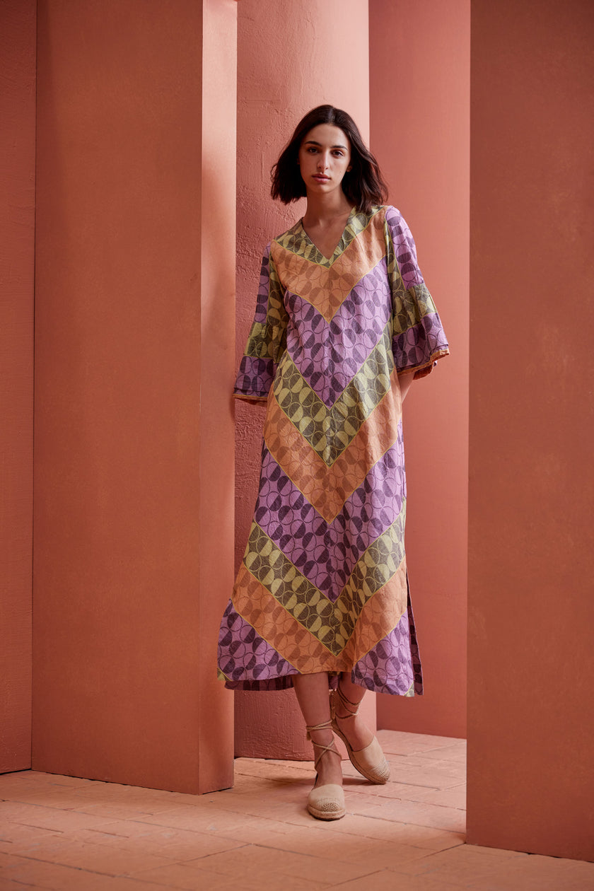 Long Dress with 3/4 Sleeves