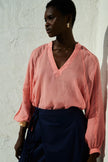 Long Sleeve Sheer Blouse