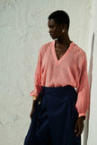 Long Sleeve Sheer Blouse