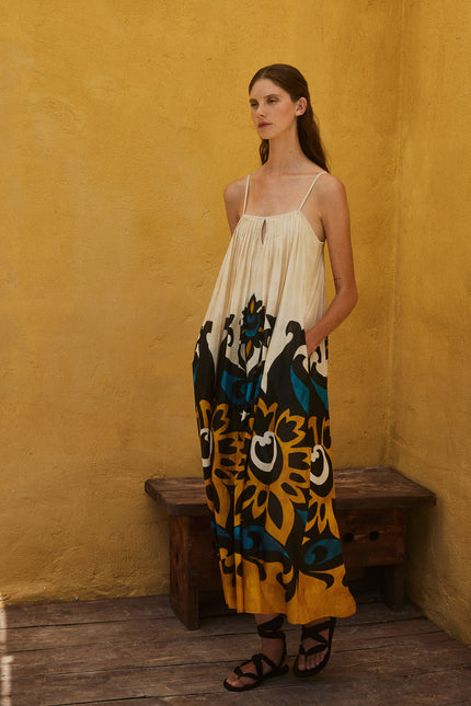 Sleeveless Cotton  Dress 
