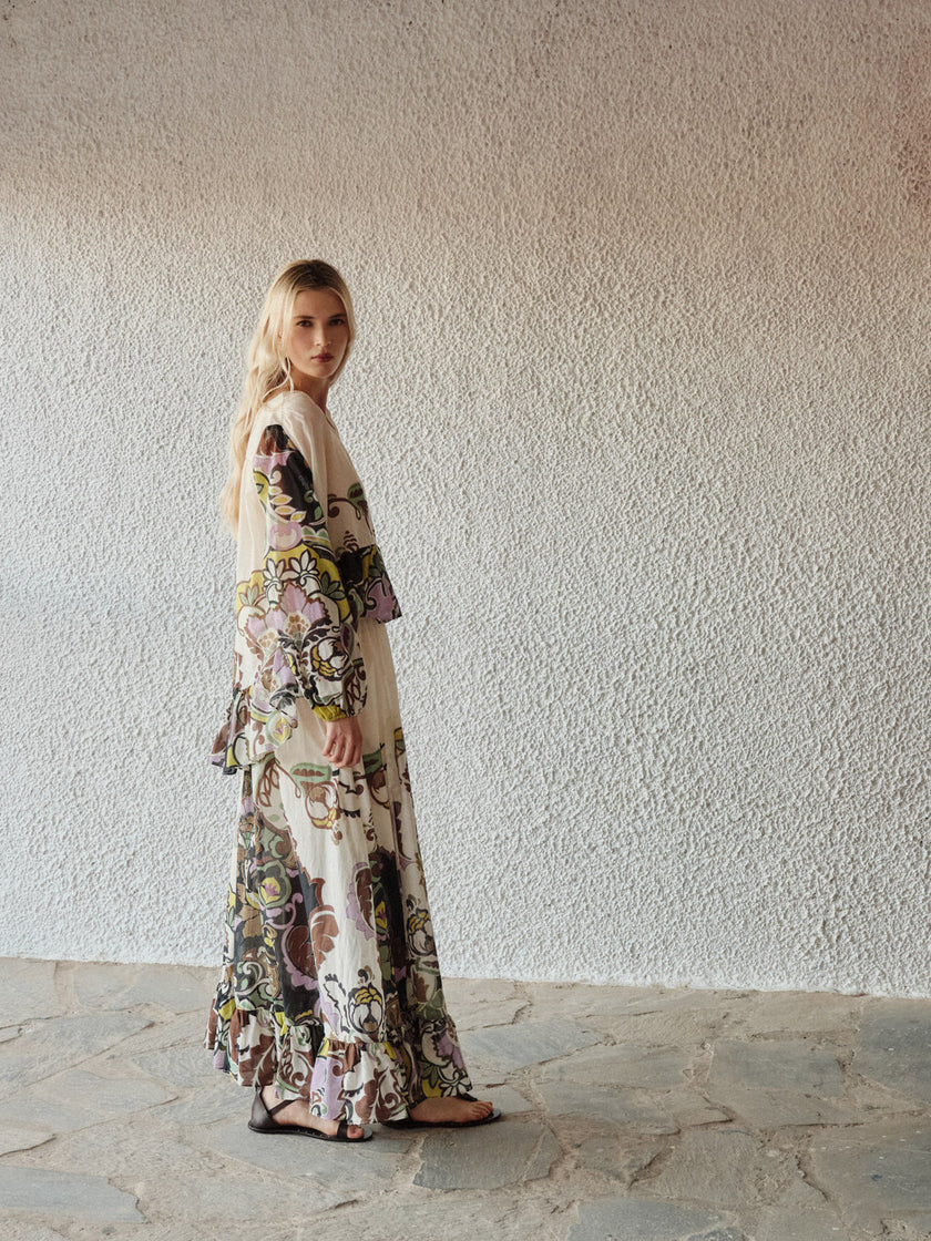 Long Cotton Skirt 
