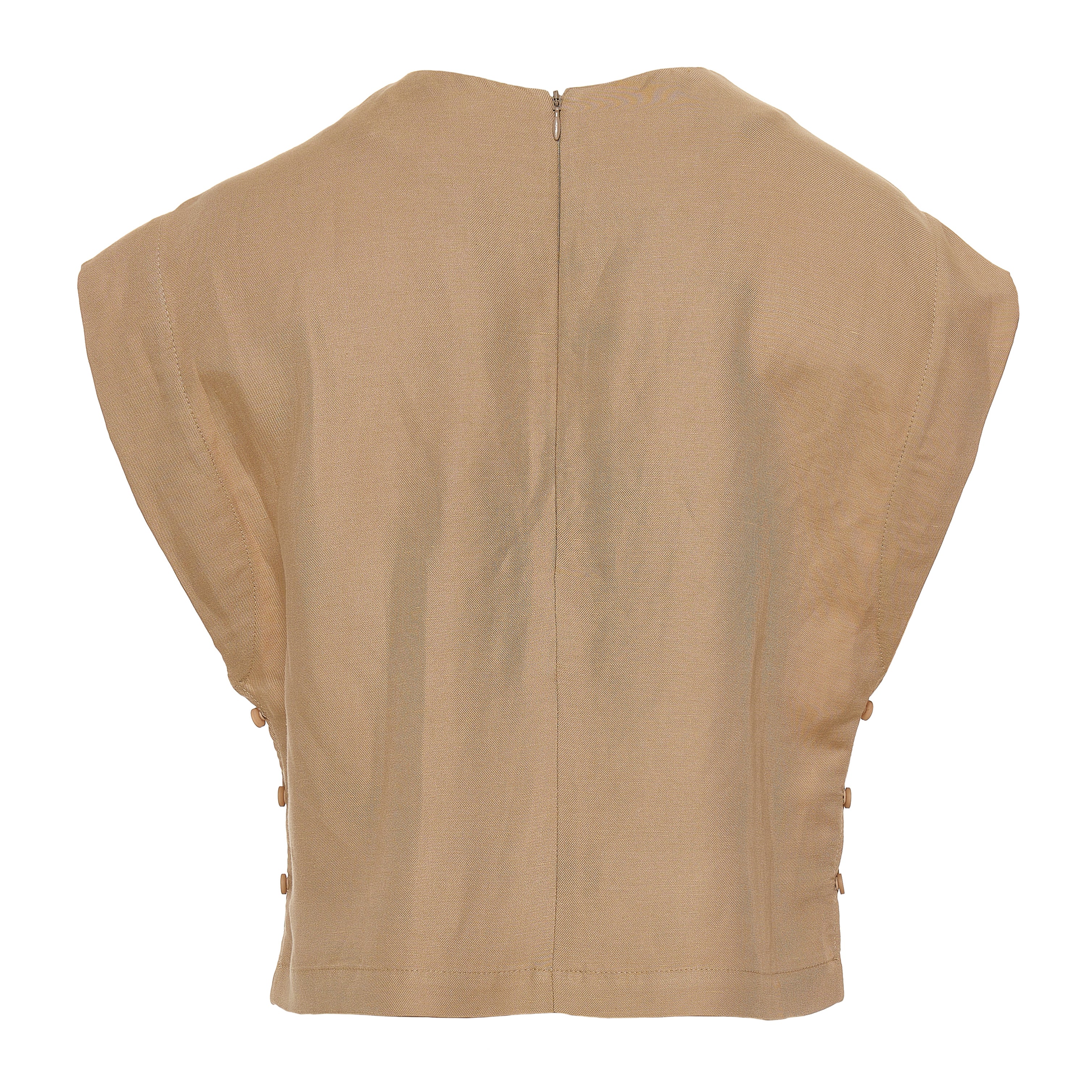 Short Linen Blouse 