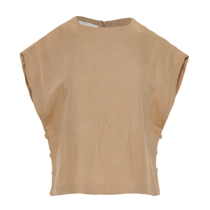 Short Linen Blouse 