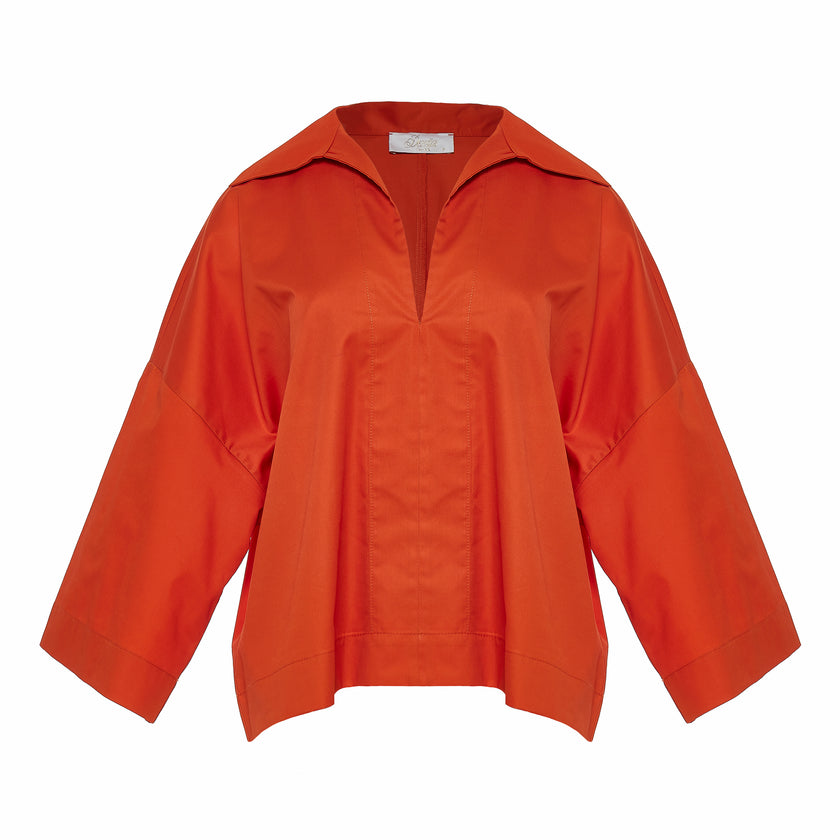 Long Sleeve Blouse with Colar