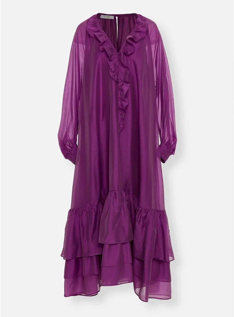 Long Ruffle Dress 