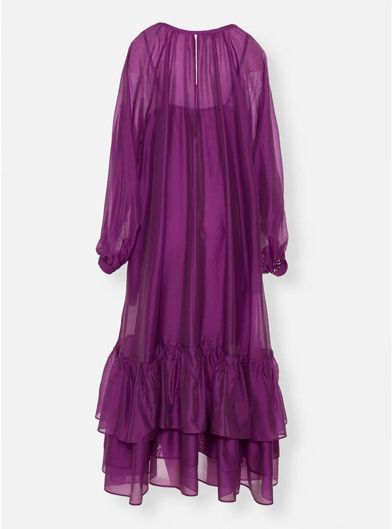 Long Ruffle Dress 