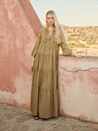 Long Sleeve Long Cotton Dress