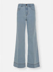 Wide Leg Washed Jeans