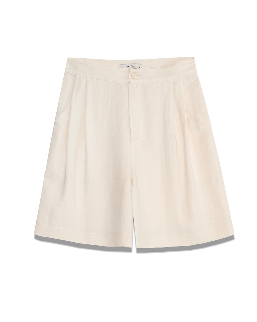 Bermuda Short with Pleats & Pocket