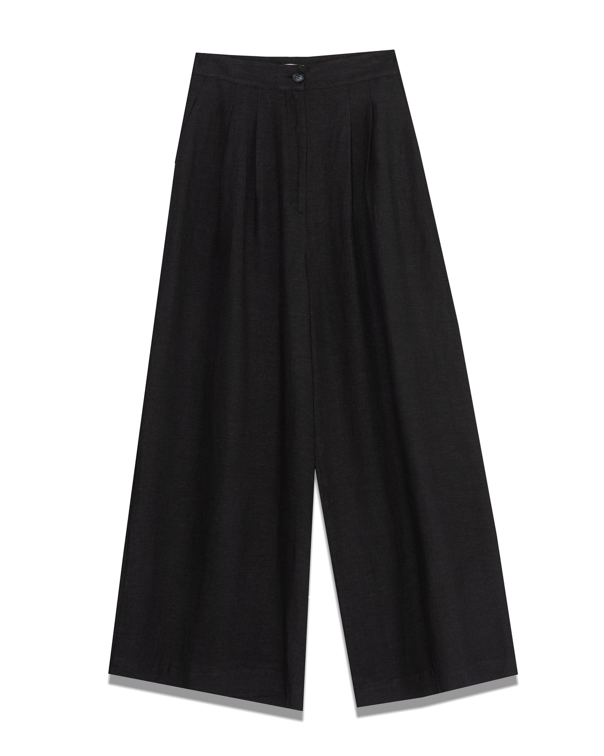 Long Wide Leg Pants with Pleats