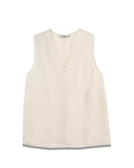 Sleeveless Linen Top