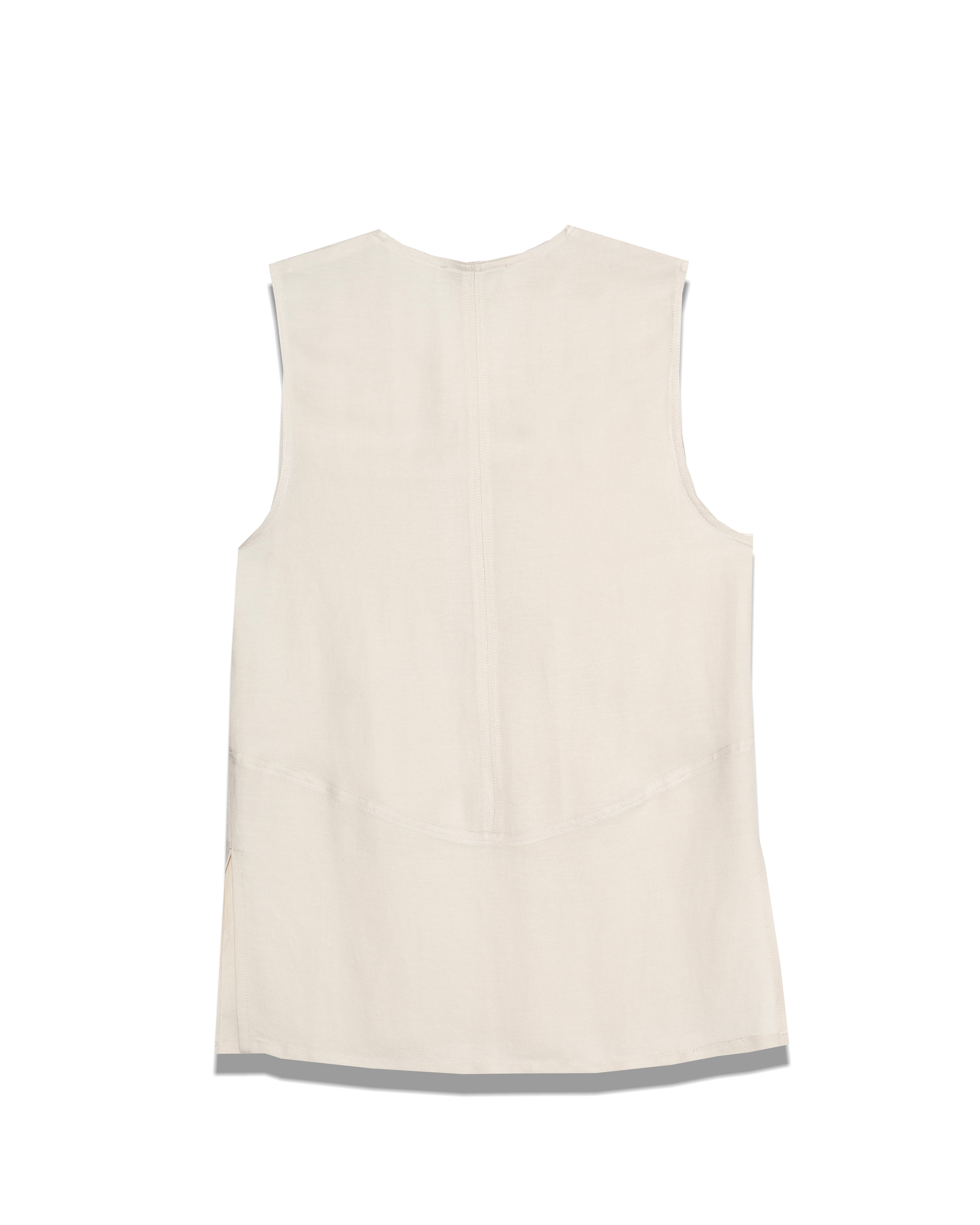 Sleeveless Linen Top