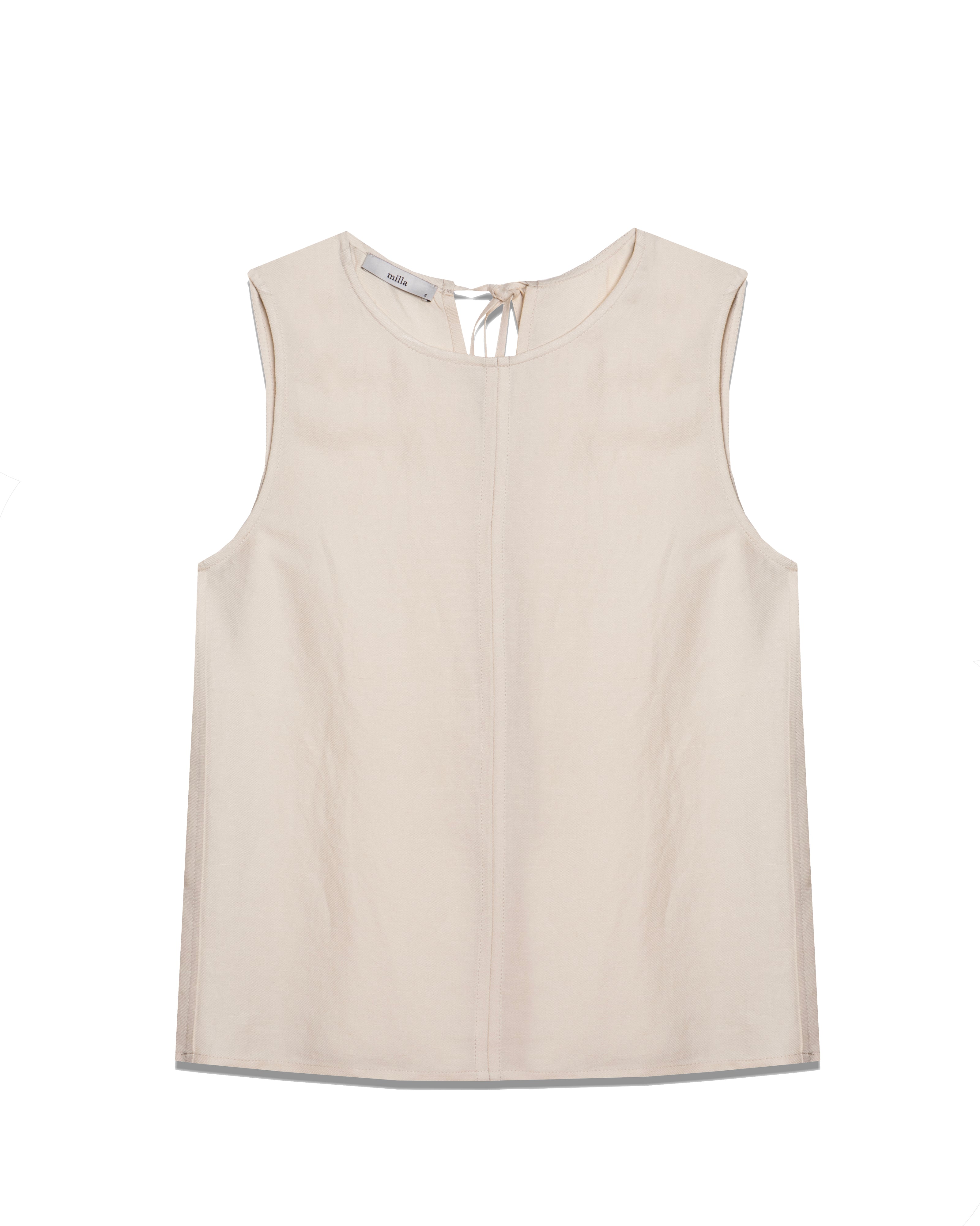 Sleeveless Top With Back Ties