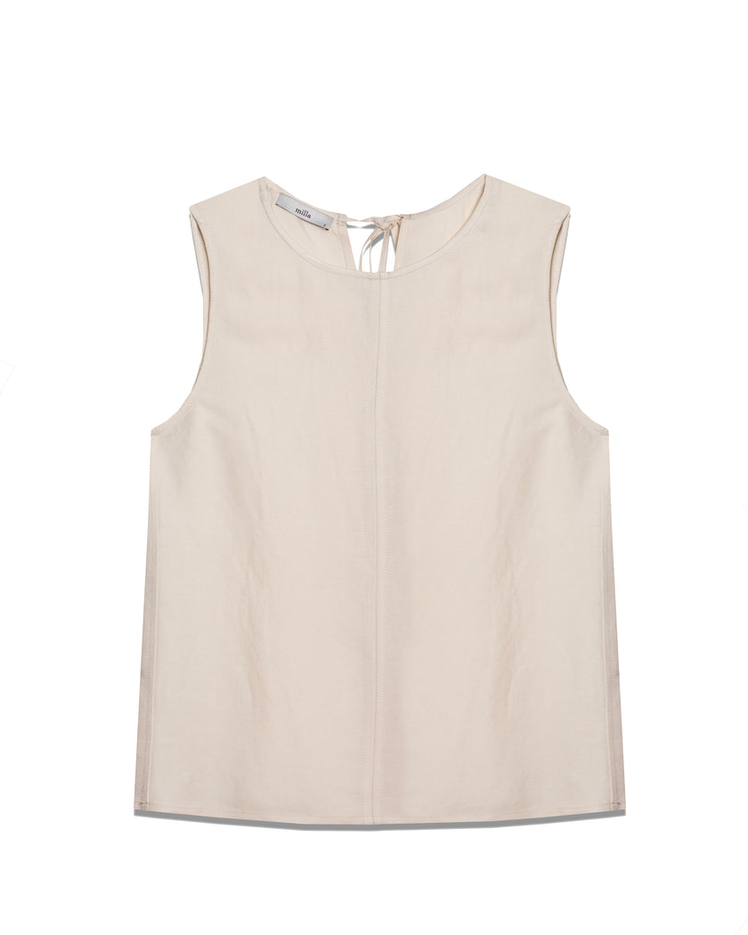 Sleeveless Top With Back Ties