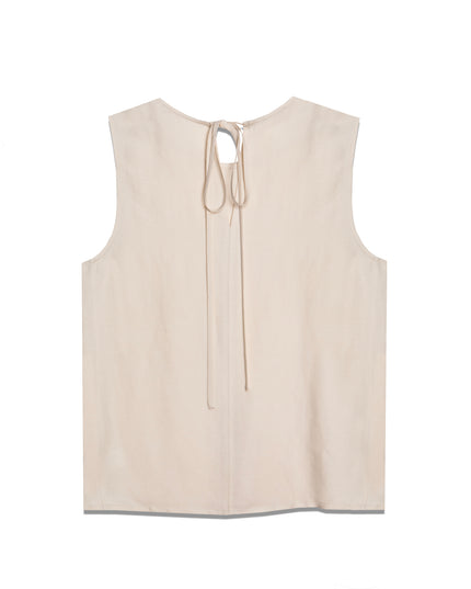 Sleeveless Top With Back Ties