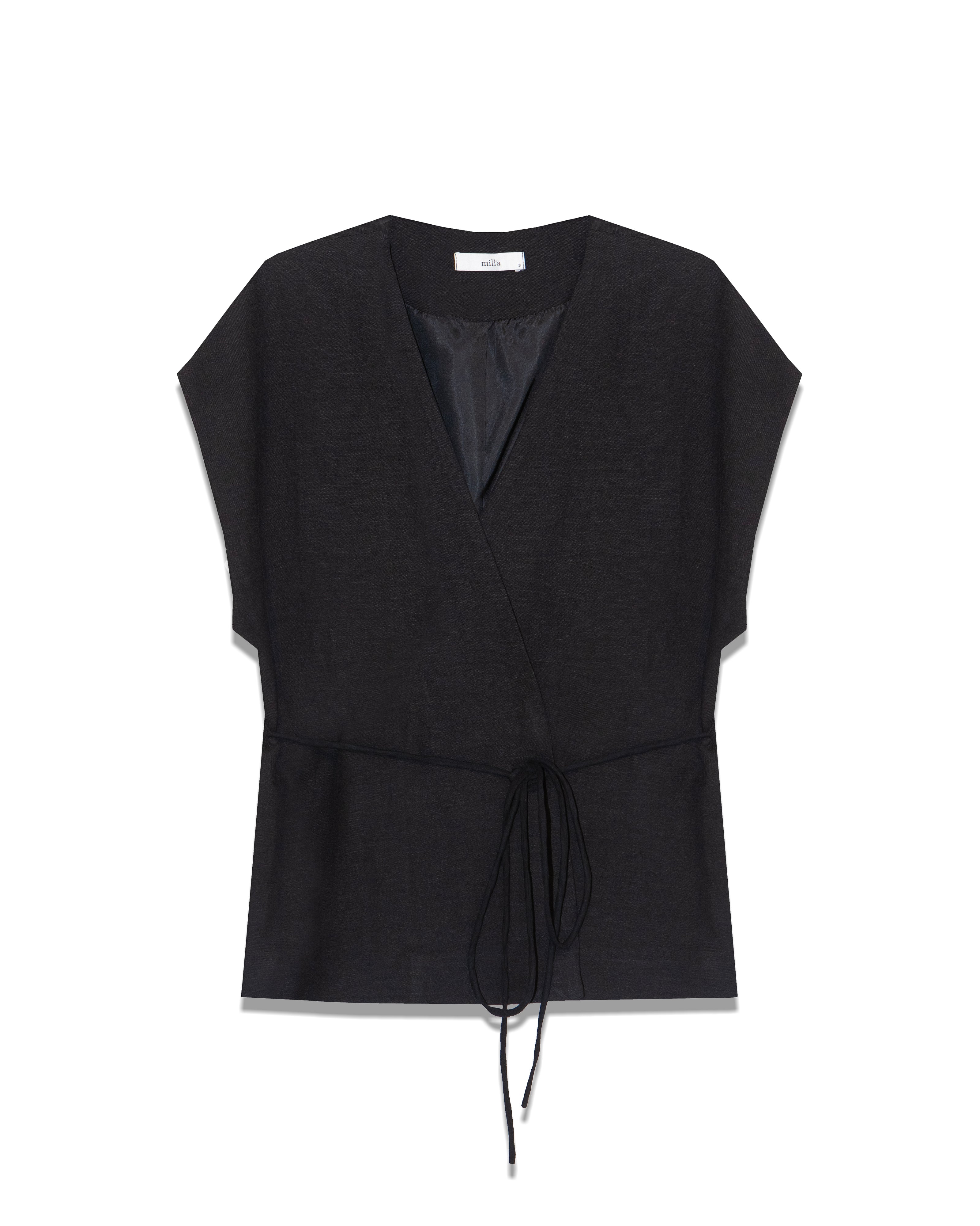 Wrap Vest with String Belt