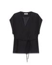 Wrap Vest with String Belt