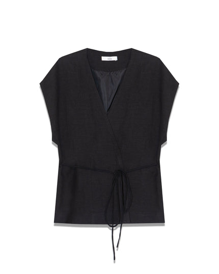 Wrap Vest with String Belt