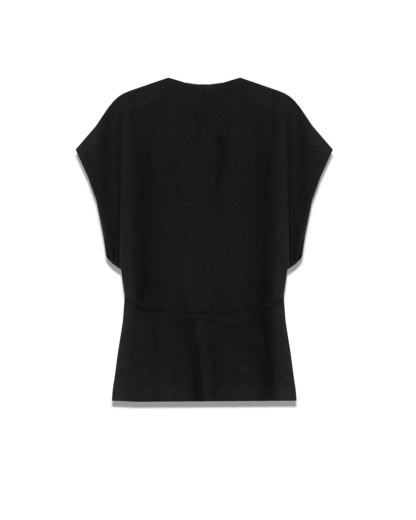 Wrap Vest with String Belt