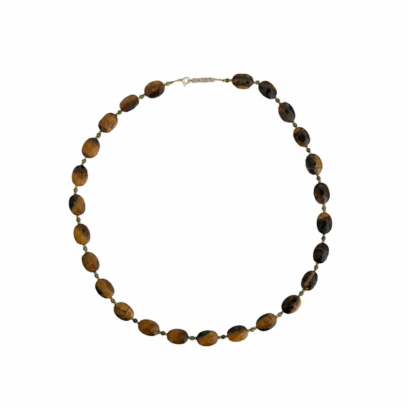 Tyger Eye-Jade Necklace