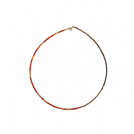 Coral-Hematite Necklace