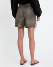 Long Cross Shorts with Pleats