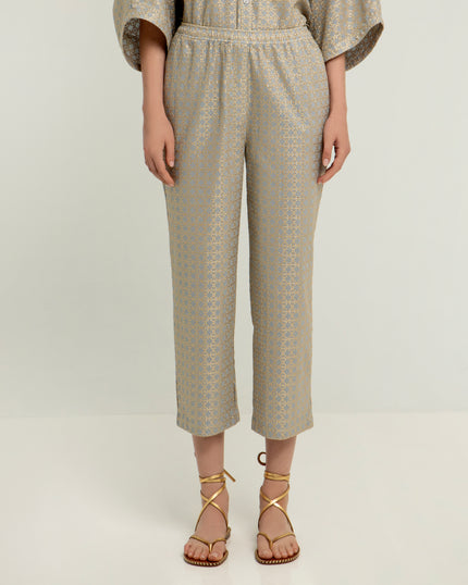 Cross Pant with Elastic Waist