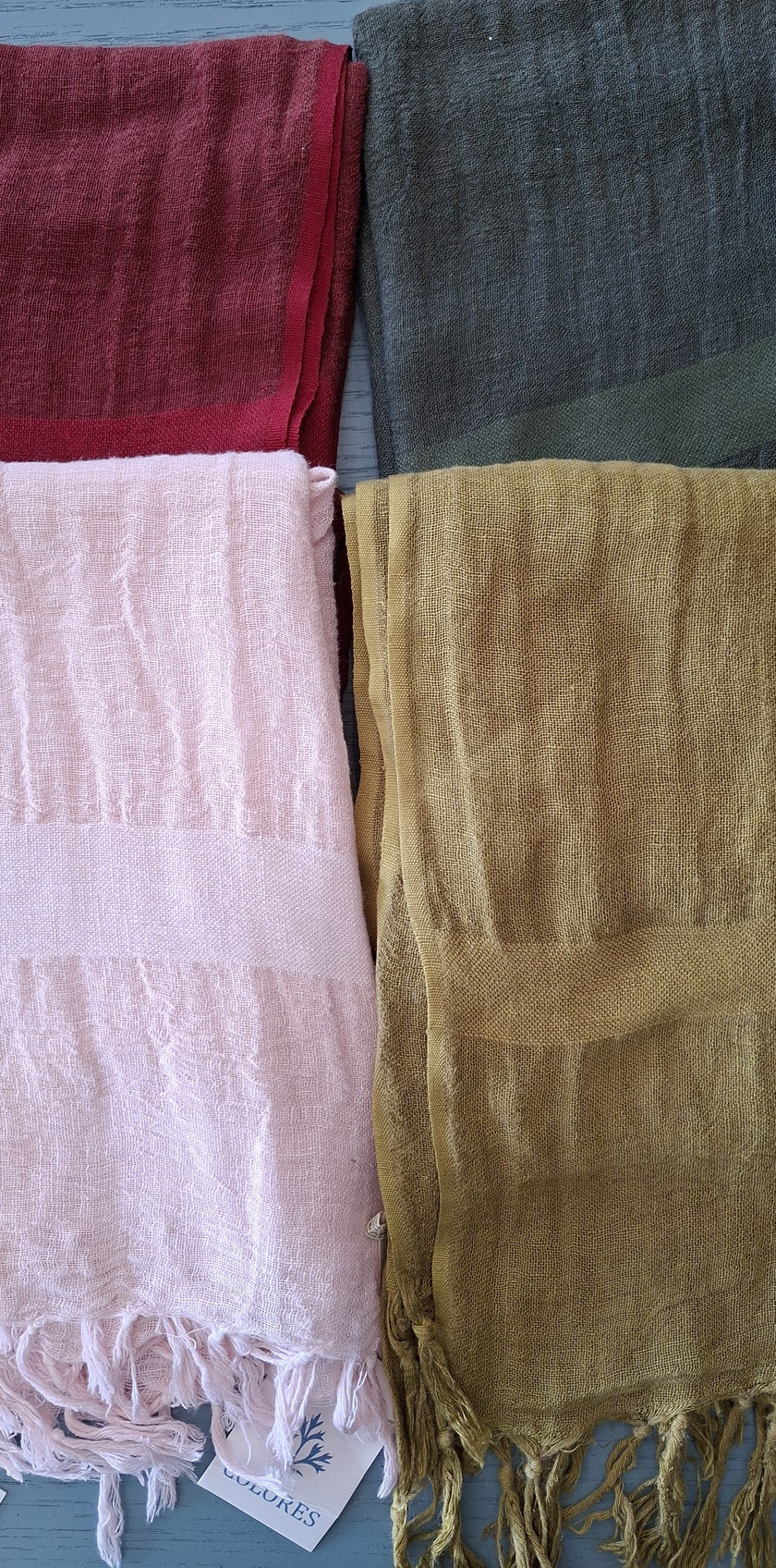 Linen Scarf OLD PINK