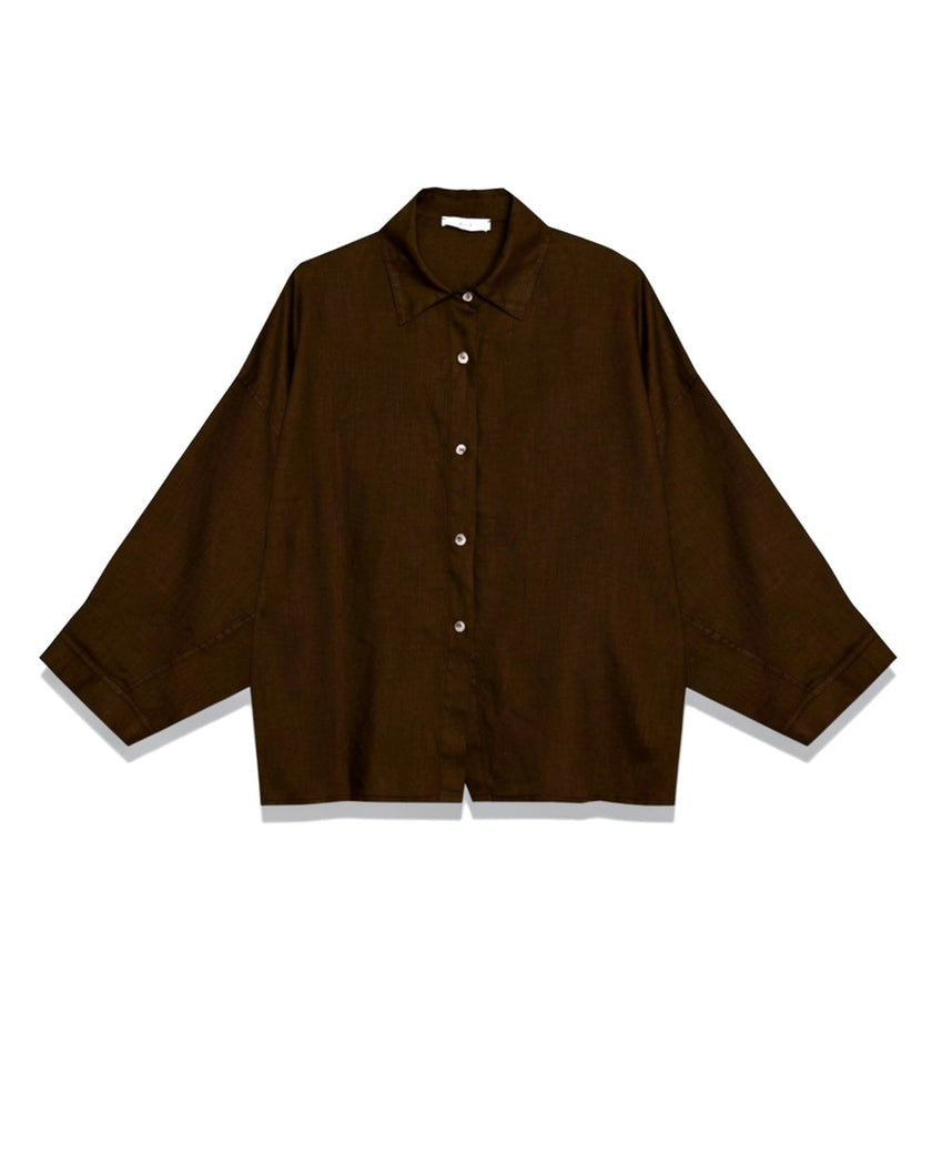 3/4 Sleeve Linen Shirt