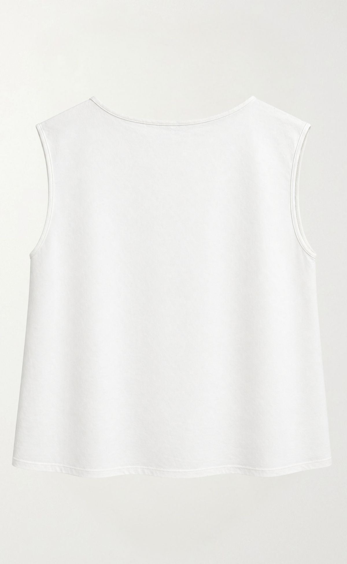 Sleeveless Top with Seams