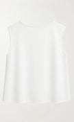 Sleeveless Top with Seams
