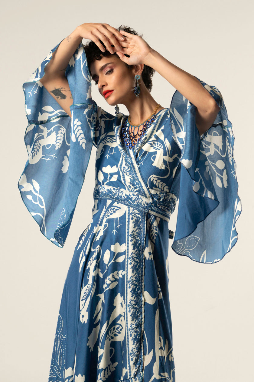 APHRODITE Wrap Dress-Kimono