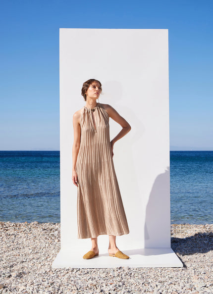 Long Sleeveless Knit Dress