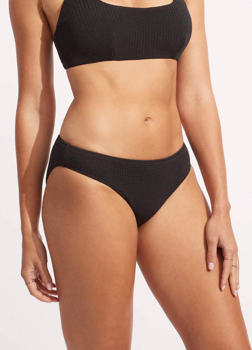 Sea Dive Hipster Bikini Bottom - Black