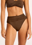 Seafolly Collective High Waist Bikini, Twist Bandeau Bikini TOP