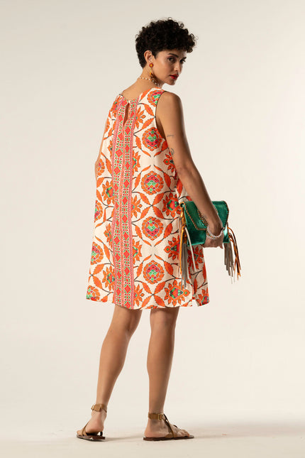 Short Silk Blend Dress