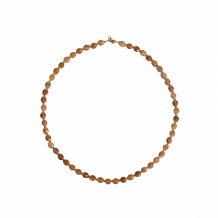 Apatite-Hematite Necklace