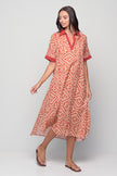 Midi Dress with Colar