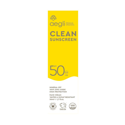Clean Sunscreen Face SPF50