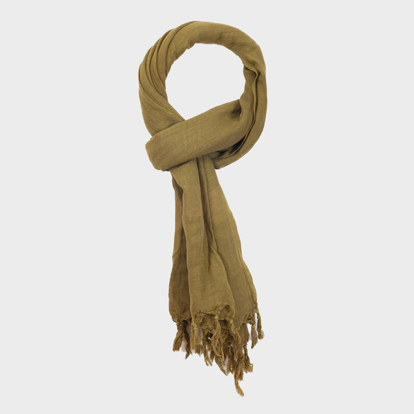 Linen Scarf ANTIQUE GOLD