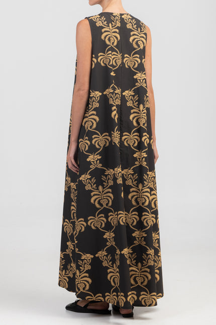 Black/Gold Long Dress