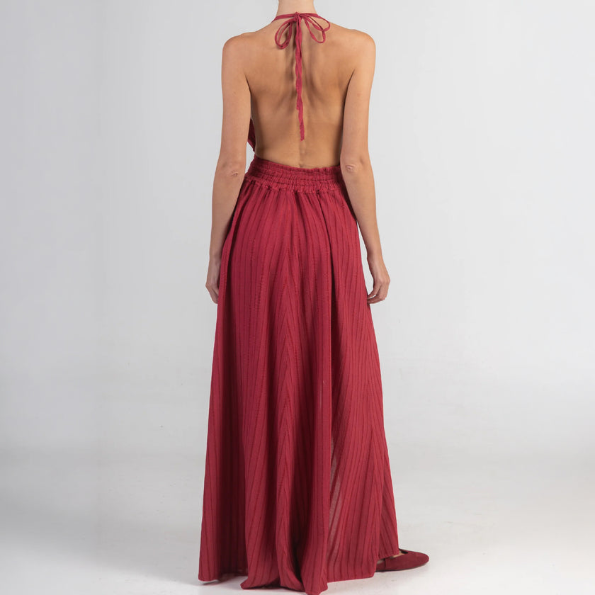 Long Backless Dress