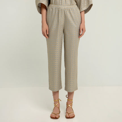 Cross Pant with Elastic Waist