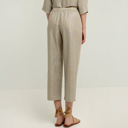 Cross Pant with Elastic Waist