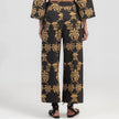 Black/Gold Pants in cotton by August, additional product view