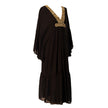 Long Kaftan with Gold Embroidery
