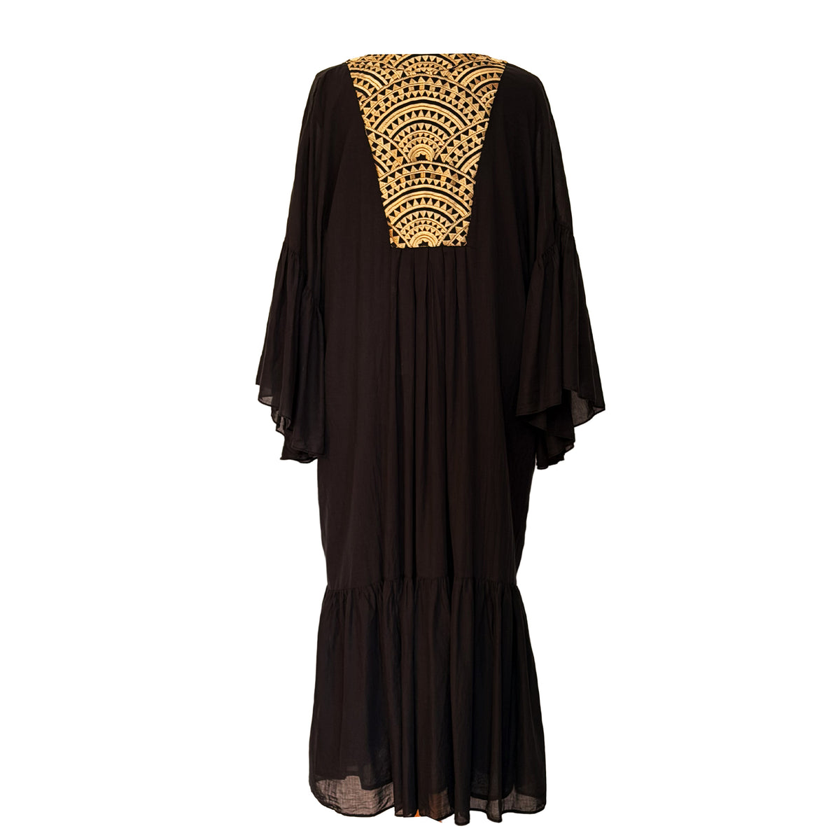 Long Kaftan with Gold Embroidery