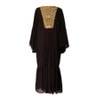 Long Kaftan with Gold Embroidery
