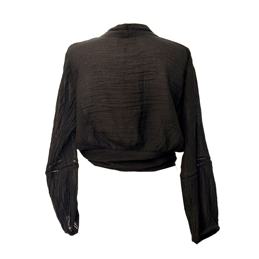 Long Sleeve Wrap Top