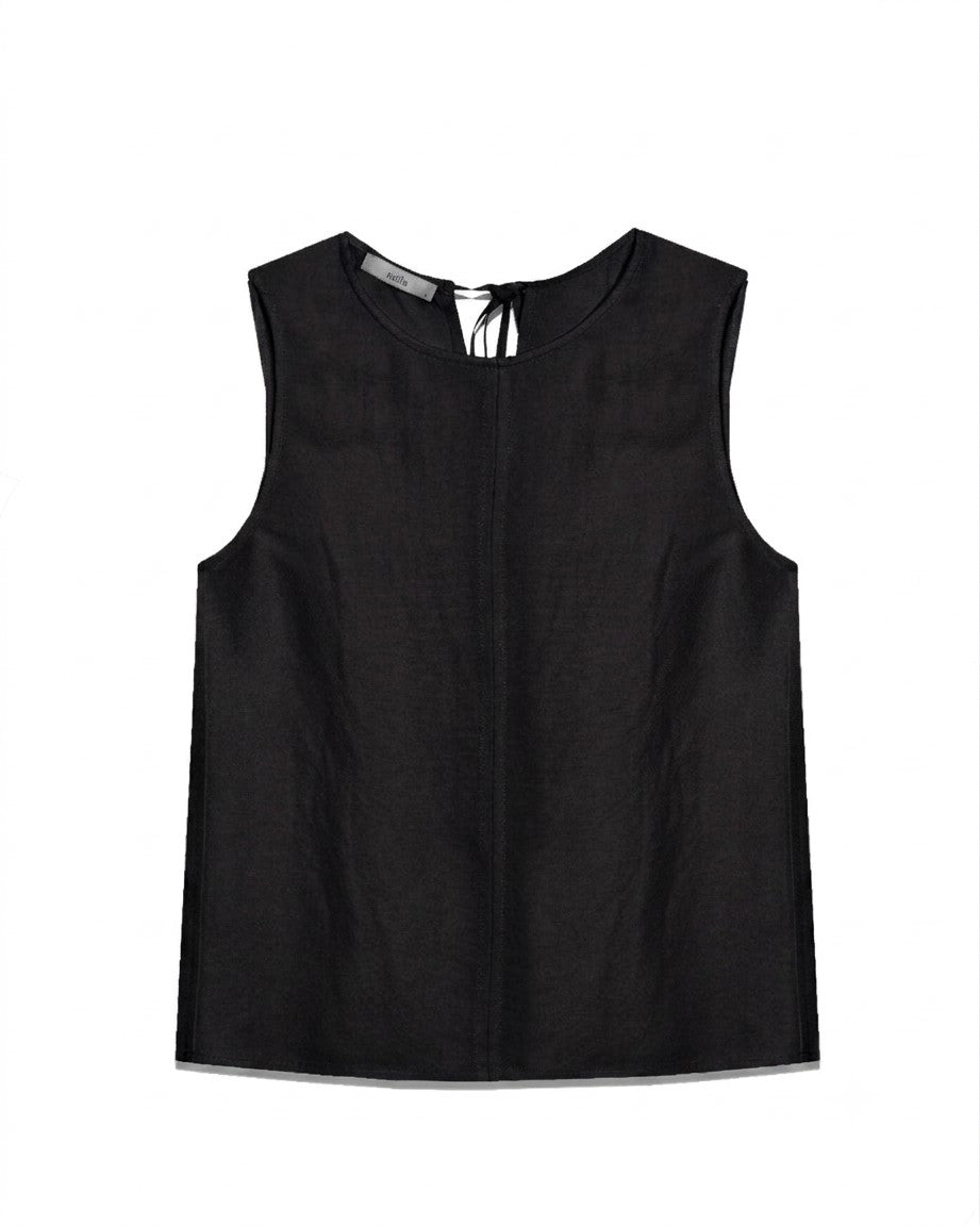Sleeveless Top With Back Ties